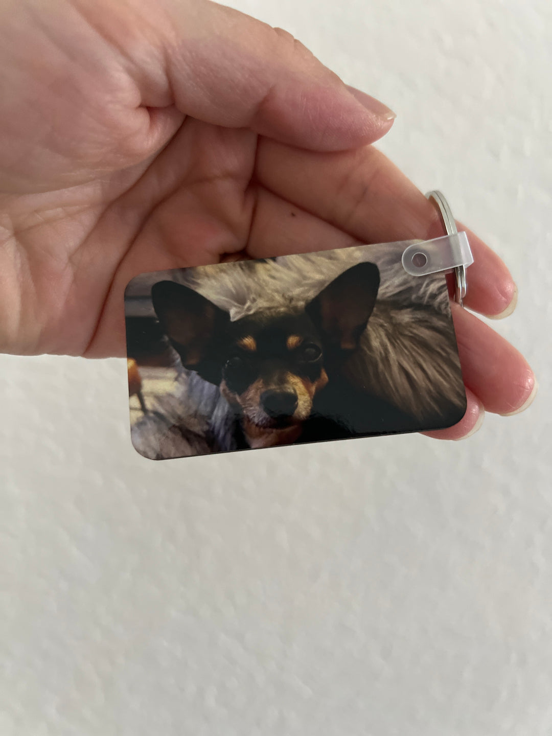 Personalized Pet Portrait Keychain