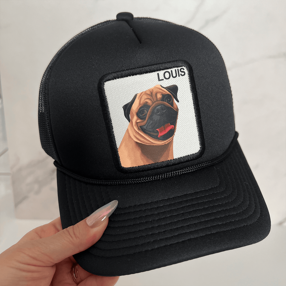 PERSONALIZED PET PATCH TRUCKER HAT